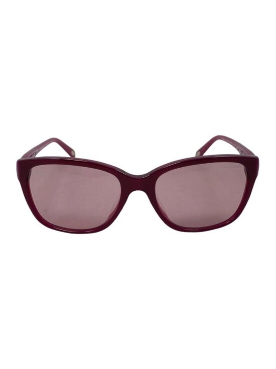 Tiffany & Co Sunglasses Logo Wine Red Bordeaux Silver Eyewear main image 7